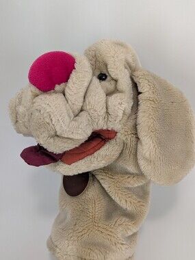 Ganz Bros Wrinkles the Dog Hand Puppet Plush Toys